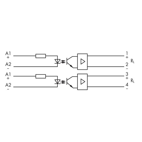 Optocoupler module Red status indicator gray image 5