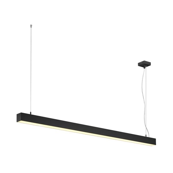 Q-LINE DALI SINGLE LED, pendant, dimmable, 1500mm, black image 1