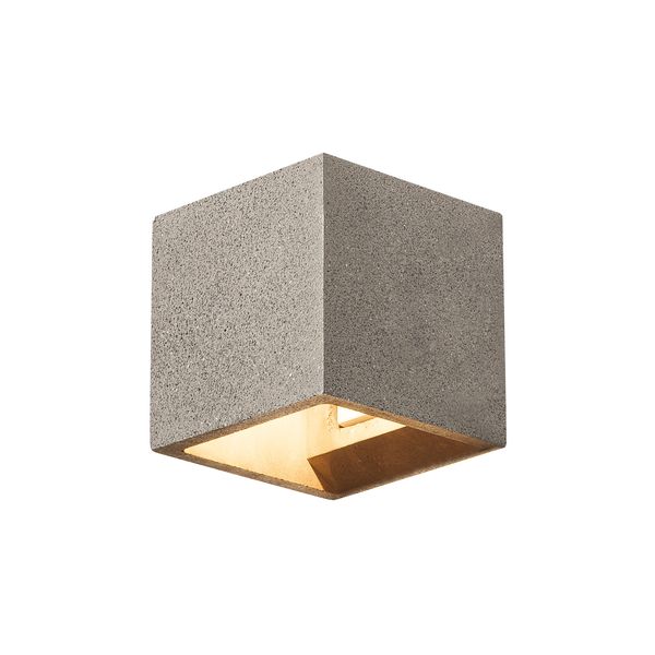 SOLID CUBE Wall luminaire, QT14, black sandstone, max. 25W image 1