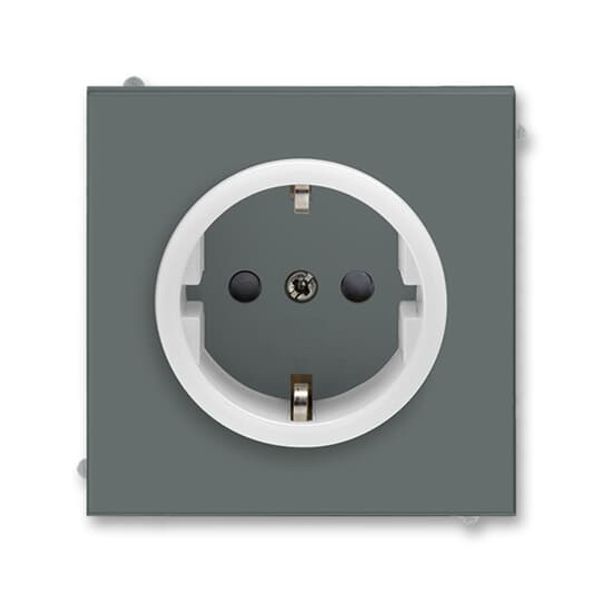 5518M-A03459 61 Socket outlet with earthing contacts, shuttered image 1