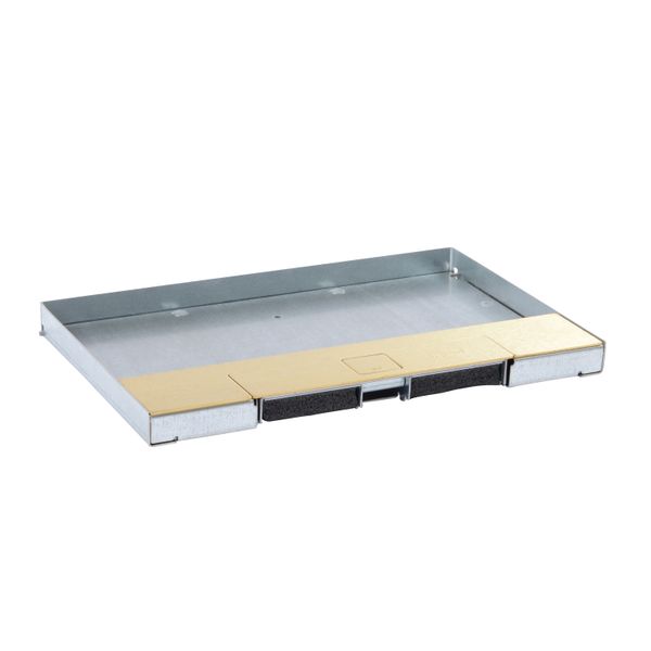 Lid flush box metal brass 8/12M image 1