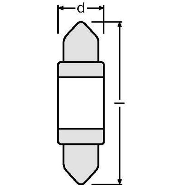 6498CW-01B 1W 12V SV8.5-8 5XBLI1   OSRAM image 2