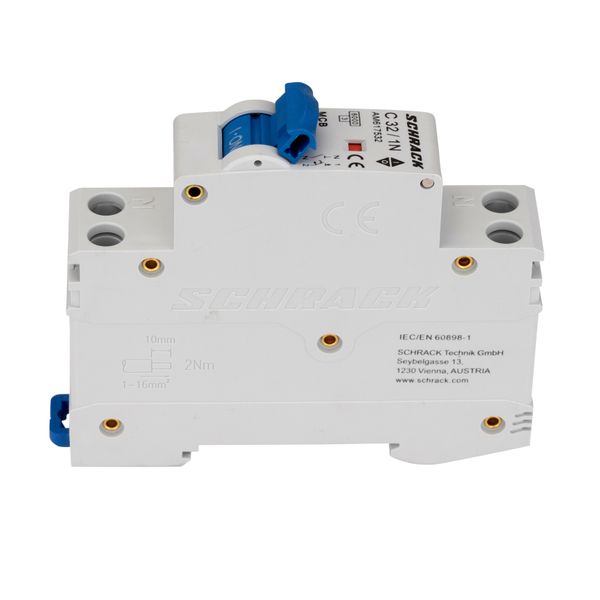 Miniature Circuit Breaker (MCB) AMPARO 6kA, C 32A, 1+N, 1MW image 5