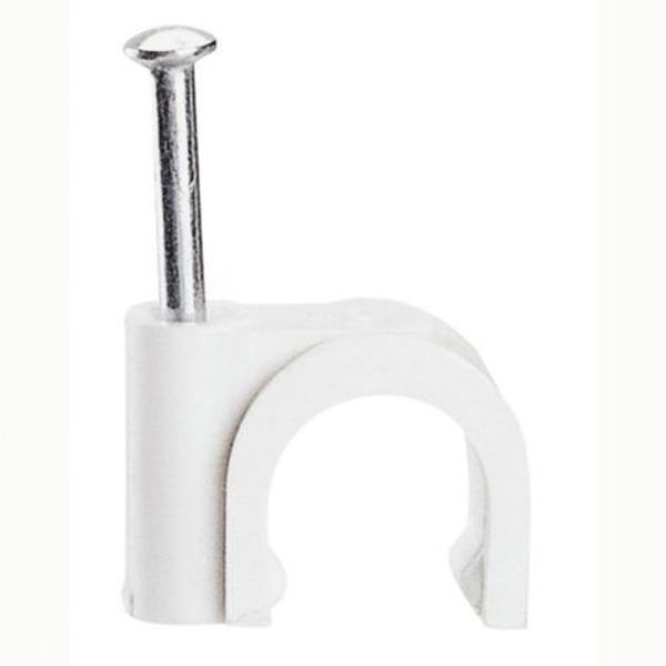 Fixfor round cable tie 3 mm white - tip length 20 mm image 1