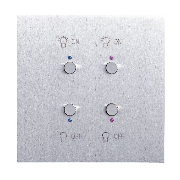 Art d'Arnould Epure universe TV-FM-SAT socket - brushed steel image 1