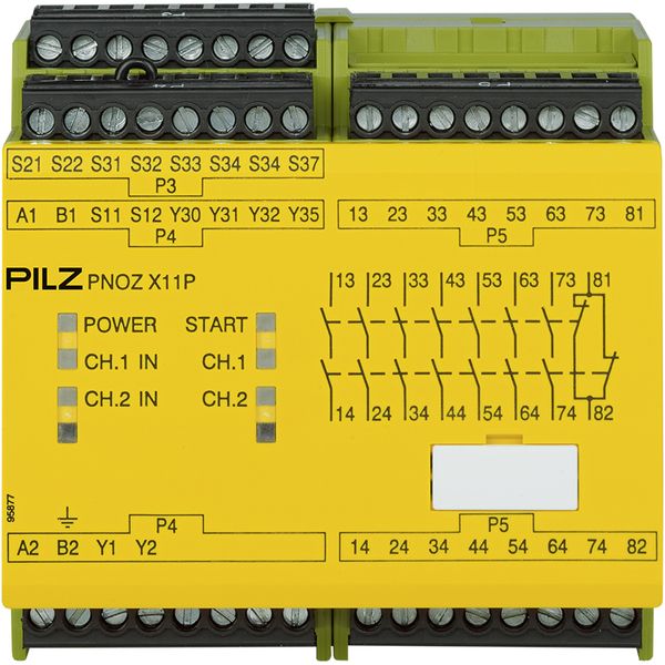 PNOZ X11P 24VAC 24VDC 7n/o 1n/c 2so image 1