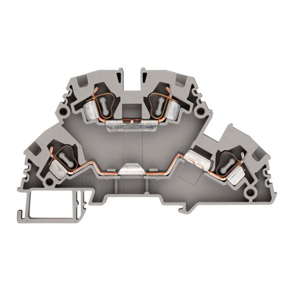 Two-level terminal 4 mmý, type YBK 4 - 2 F grey image 1