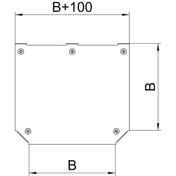 DFTM 500 DD Cover, T-branch piece for RTM 500 B=500mm image 2