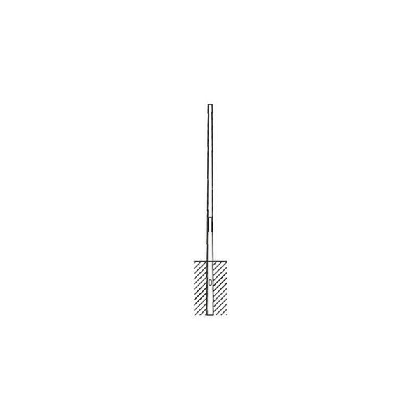 mast, conical round, galvanised, 3m, spigot size: 76mm image 1