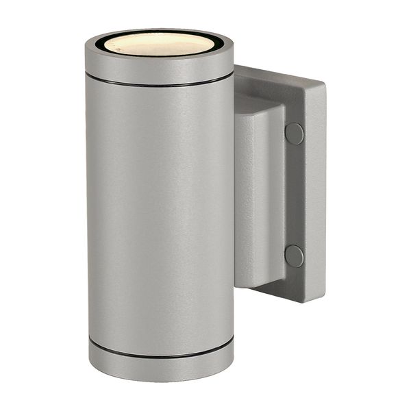 NEW MYRA UP/DOWN wall lamp, GU10 max.2x35W, IP55, silvergrey image 1