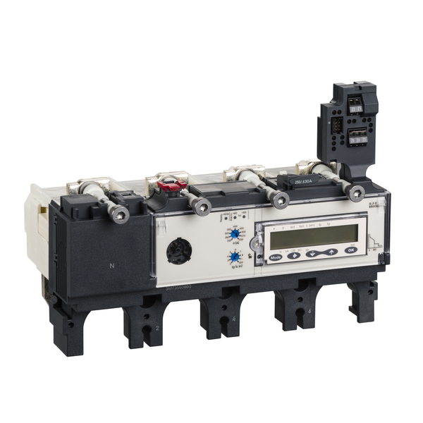 trip unit MicroLogic 6.3 E for ComPact NSX 400/630 circuit breakers, electronic, rating 400A, 4 poles 4d image 4