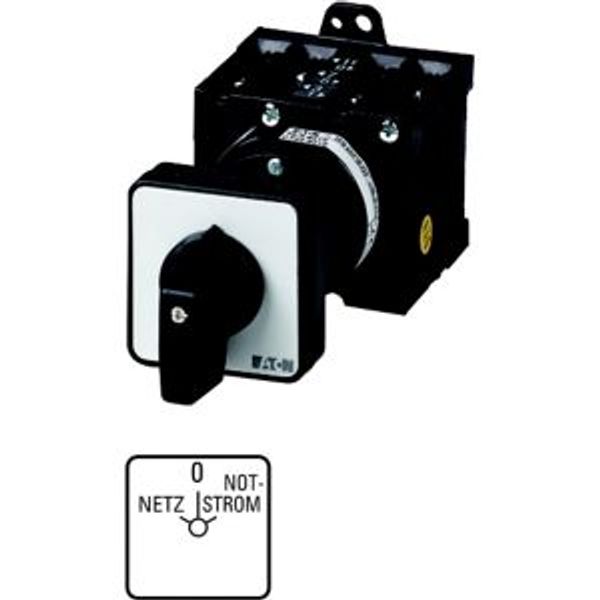 Changeoverswitches, T3, 32 A, rear mounting, 4 contact unit(s), Contacts: 8, 60 °, maintained, With 0 (Off) position, Netz-0-Notstrom, Design number 8 image 2