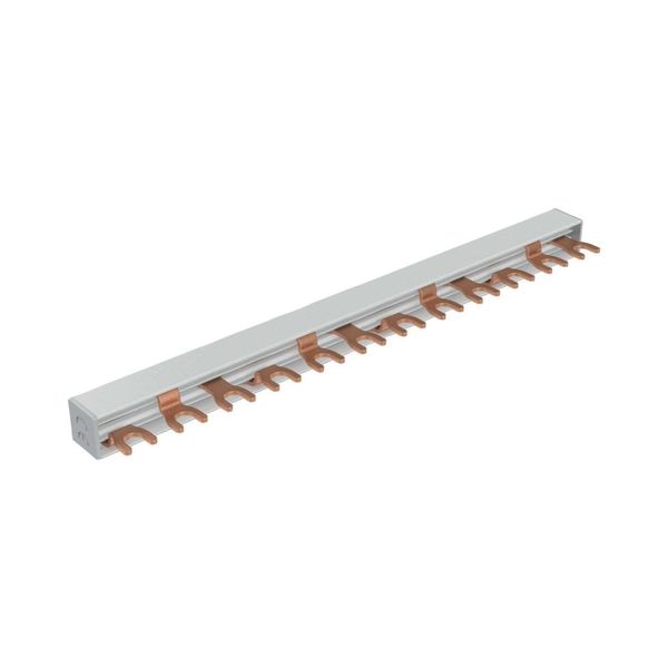 EVGK busbar fork, 3-phase, L1 - L2 - L3, shortenable version with end caps included, 12 module units, 10 mm² image 13