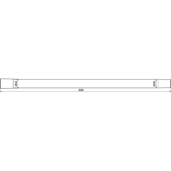 Intake tube extension D=40/L=800mm for MS dry cleaning set -36kV image 2