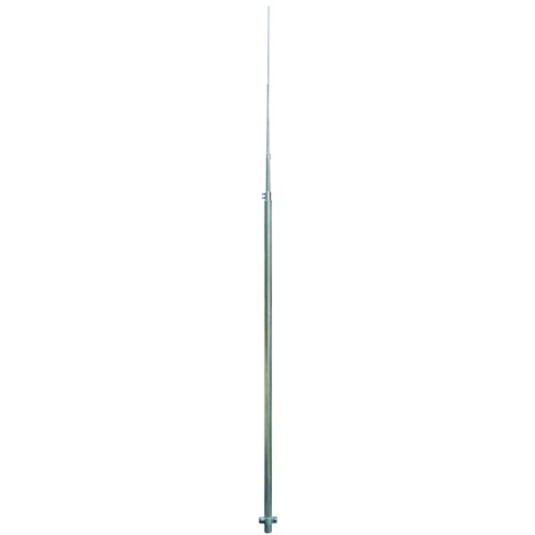 Air-term. rod D 40/22/16/10mm StSt L 4500mm with earthing bracket and  image 1