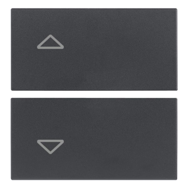 2 half buttons 2M arrows symbol grey image 1