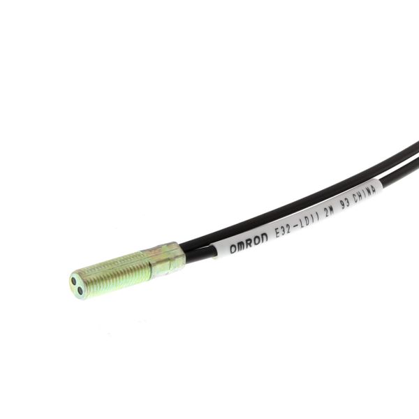 Fiber optic sensor head, diffuse, M6 cylindrical axial, integrated len E32 1525A image 3