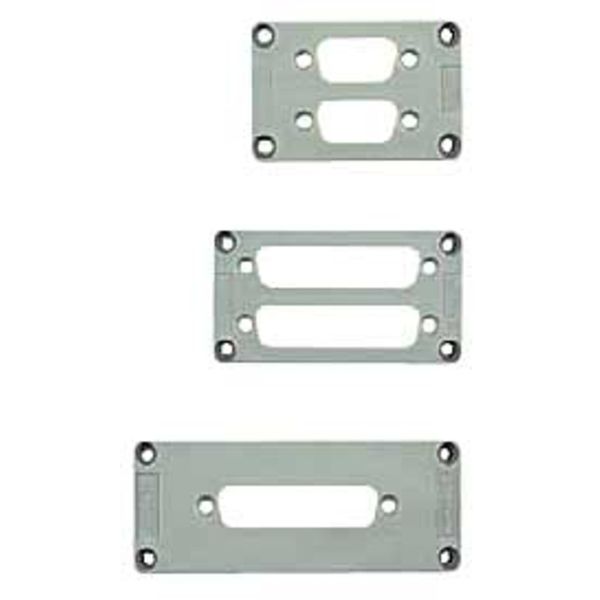 Adapter plate (industrial connector), Plastic, Colour: grey, Size: 6 image 2