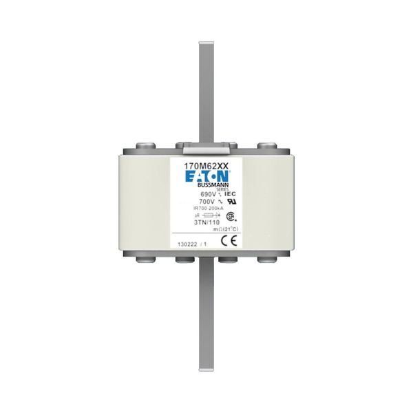 Fuse-link, high speed, 550 A, AC 690 V, DIN 3, 76 x 90 x 139 mm, aR, DIN, IEC, type T indicator image 12