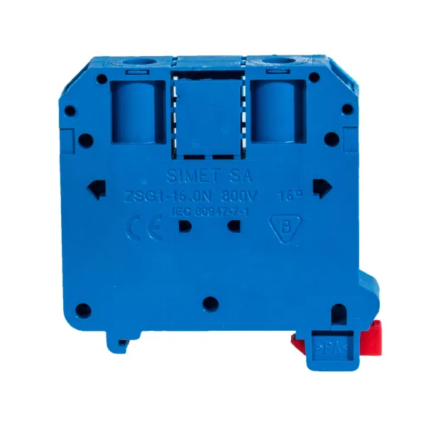 Rail-mounted screw terminal block ZSG1-16.0Nn blue image 1