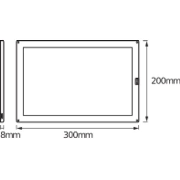 Cabinet LED Panel 300x200mm Two Light image 4