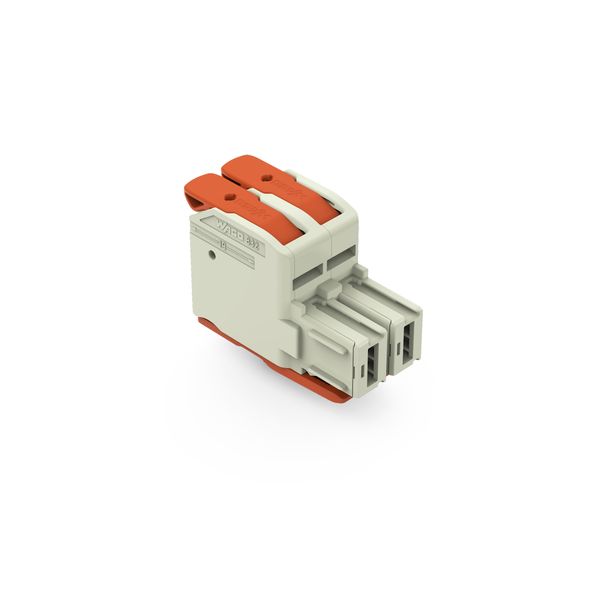 832-1102/322-000 1-conductor female connector; lever; Push-in CAGE CLAMP® image 1