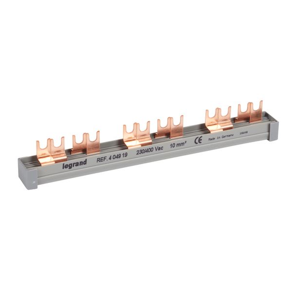 Supply busbar - fork-type - 4P - max 3 devices connected - 1 row image 1