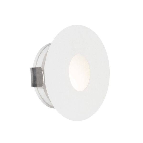 White Aluminium LED 1 Watt 60Lm 3000K 3 Volt 50Hz IP54 D: 3.7 W: 2.2 H: 3.7 cm Cut Out: 3.2 cm Cable Lenght 1.80m Connect it with driver 9020170 image 1