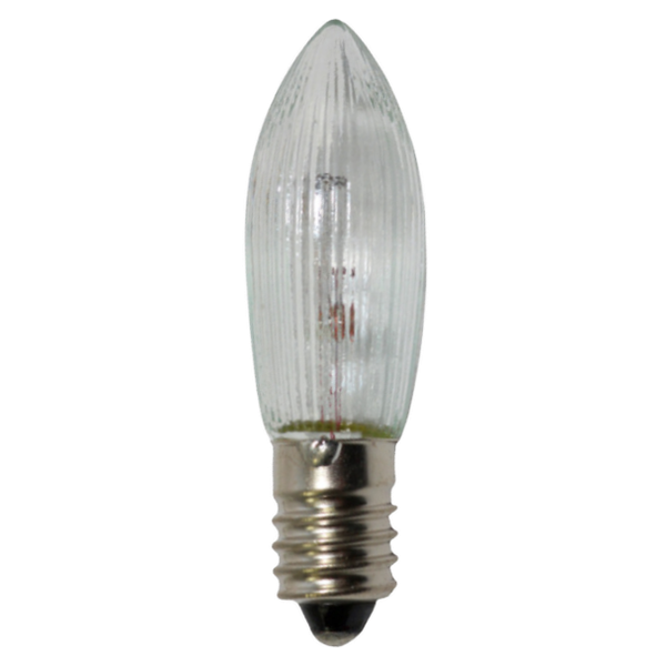 Incandescent Candle Bulb 3W E10 C6 23V Clear Patron image 1