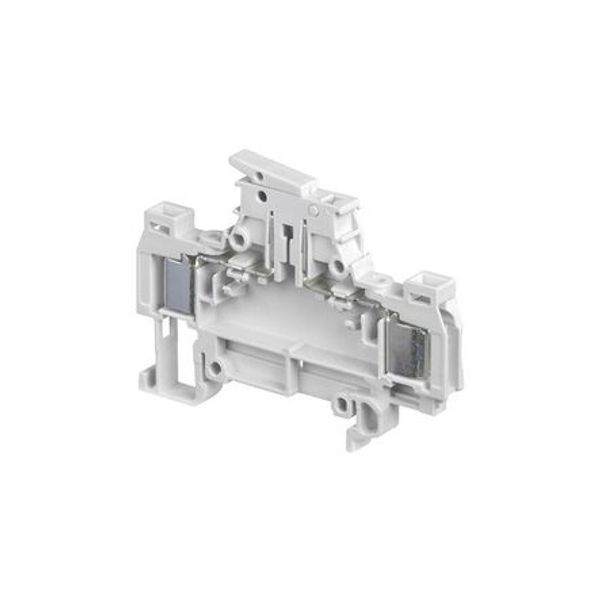 DISCONNECT TERMINAL BLOCK, 2 TEST SOCKET, 2MM 0.079 IN GREY, D1/5,SNT2,ADO image 1