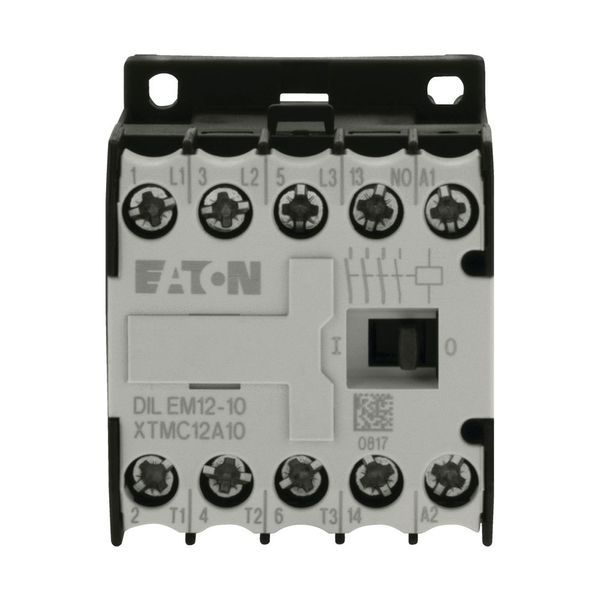 Contactor, 230 V 50 Hz, 240 V 60 Hz, 3 pole, 380 V 400 V, 5.5 kW, Contacts N/O = Normally open= 1 N/O, Screw terminals, AC operation image 7