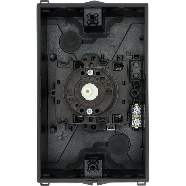 Reversing switches, T3, 32 A, surface mounting, 3 contact unit(s), Contacts: 5, 60 °, maintained, With 0 (Off) position, 1-0-2, Design number 8401 image 36