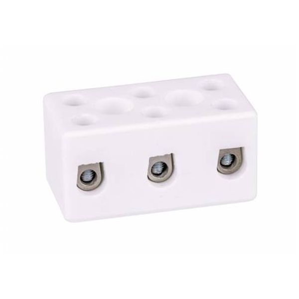 Porcelain terminal block CPO-10A-3P white image 1