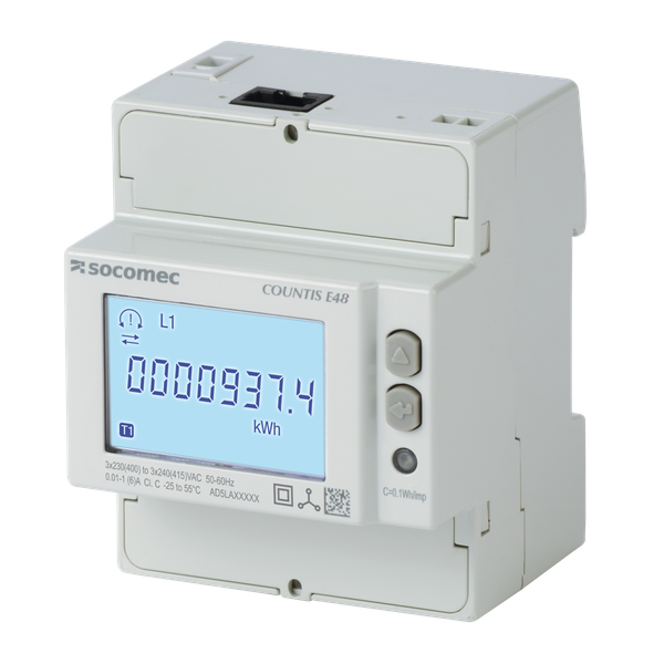 Active-energy meter COUNTIS E48 via CT pulse+Ethernet+MID image 1