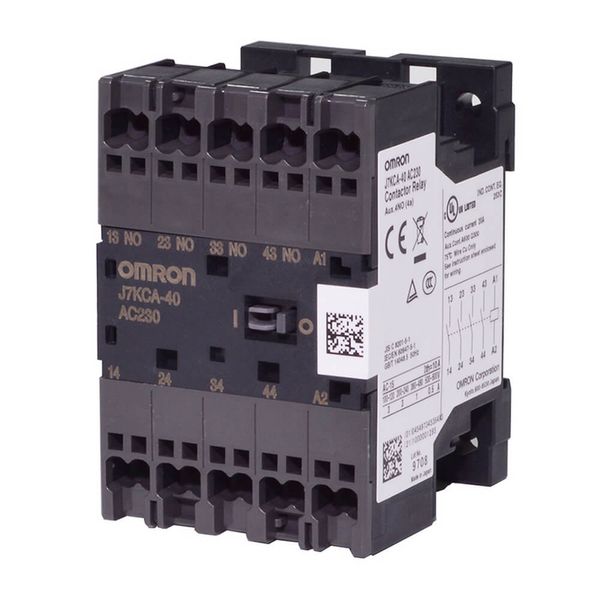 Contactor Relay, 4 Poles, Push-In Plus Terminals, 24 VDC,  Contacts: N image 2