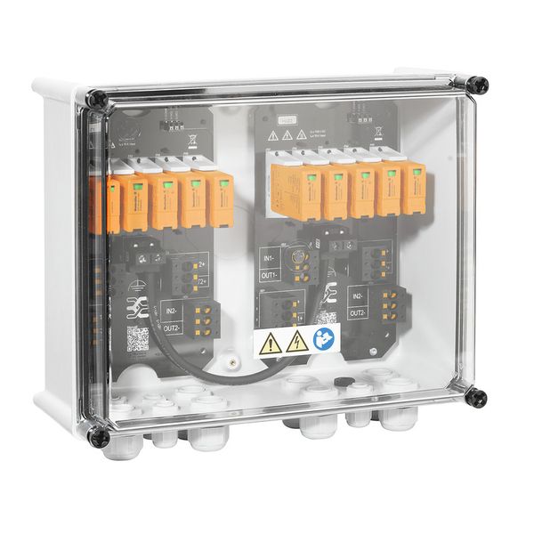 Combiner Box (Photovoltaik), 1000 V, 4 MPP´s, 2 Inputs / 1 Output per  image 2