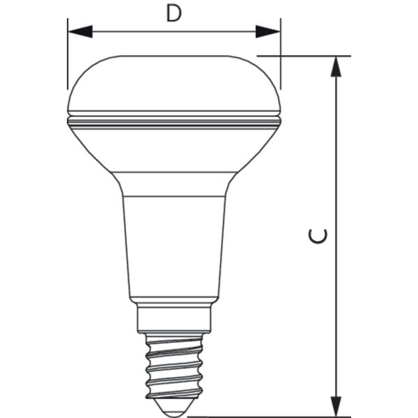 CoreProLEDspot D 4.3-60W R50 E14 827 36D image 3