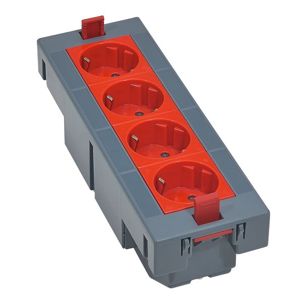 FAST CONNECTING MOUNTING BOX 4 PC SCHUKO TAMPERPROOF 8M image 1