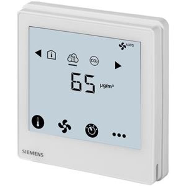 RDF870MB - Flush mount touch MODBUS PM2.5 & CO2 & Ventilation Controls with on/off or ECM fans selectable and 2x DC 0-10 V image 1