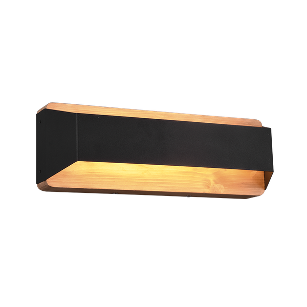 Arino LED wall lamp 35 cm matt black image 1