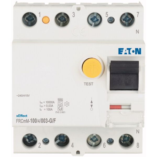 Residual current circuit breaker (RCCB), 80A, 2p, 30mA, type G/F image 2