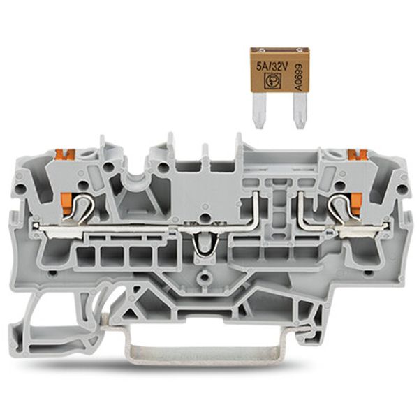 2202-1681 2-conductor fuse terminal block; for mini-automotive blade-style fuses; per DIN 7258-3f, ISO 8820-3 image 2