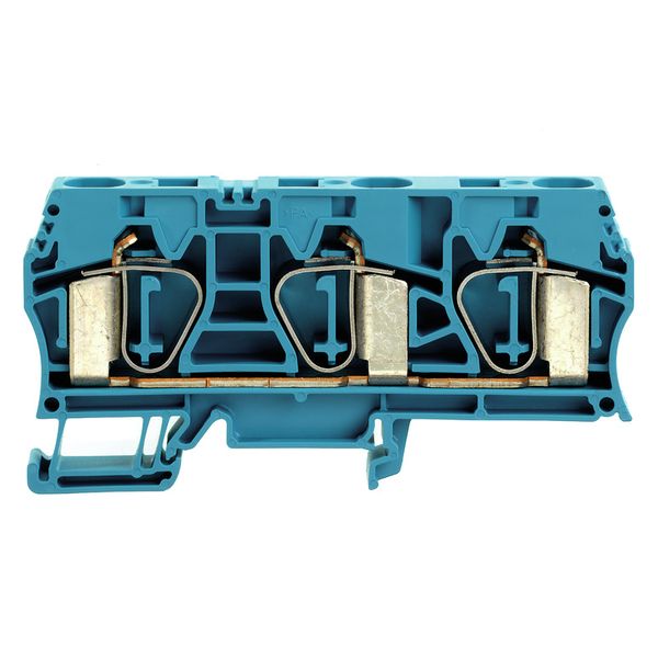 Feed-through terminal block, Tension-clamp connection, 16 mm², 800 V,  image 1