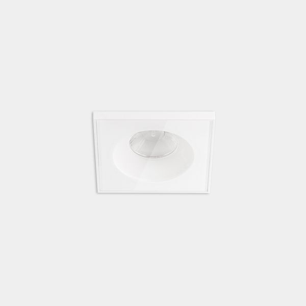 Downlight Play IP65 Glass Square Fixed 11.9W LED warm-white 2700K CRI 90 50.3º ON-OFF White IP65 864lm image 1