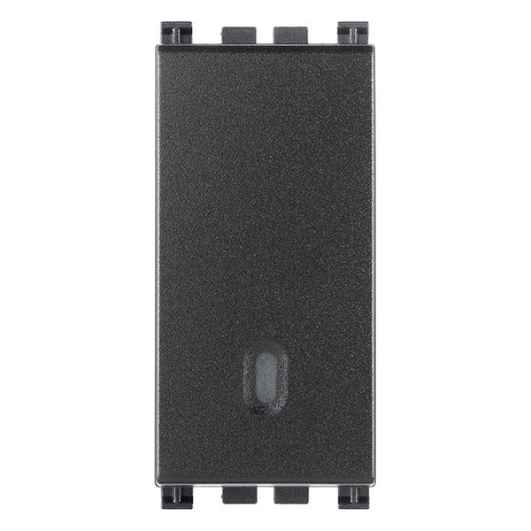 1P 10AX 2-way switch screwless grey image 1