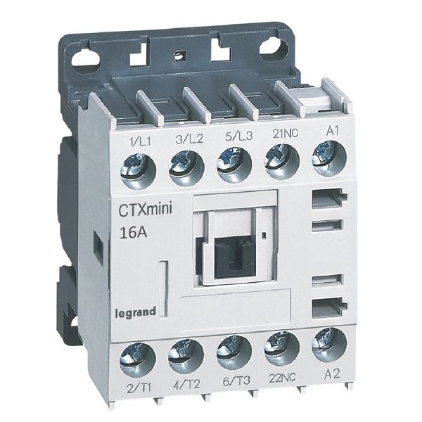 3-pole mini contactors CTX³ - 16 A (AC3) - 24 V~ - 1 NC - screw terminals image 1