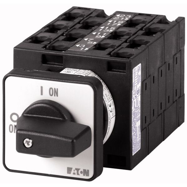 Multi-speed switches, T3, 32 A, flush mounting, 6 contact unit(s), Contacts: 12, 60 °, maintained, With 0 (Off) position, 0-1-2-3, Design number 154 image 1