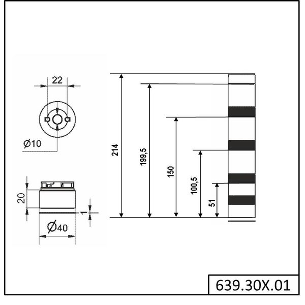 KS40 Classic BWM 24VAC/DC GN/YE/RD image 4