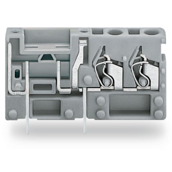 Stackable 2-conductor PCB terminal block with fuse mounting 2.5 mm² gr image 1