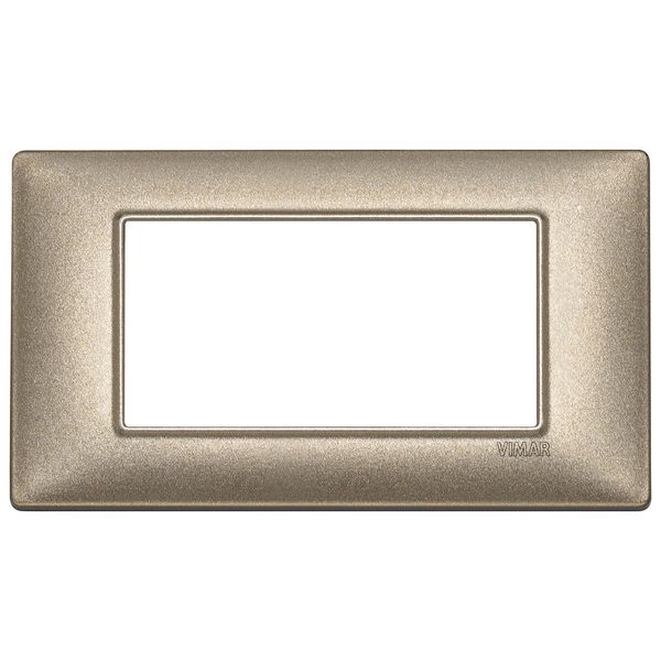 Plate 4M metal metallized bronze image 1